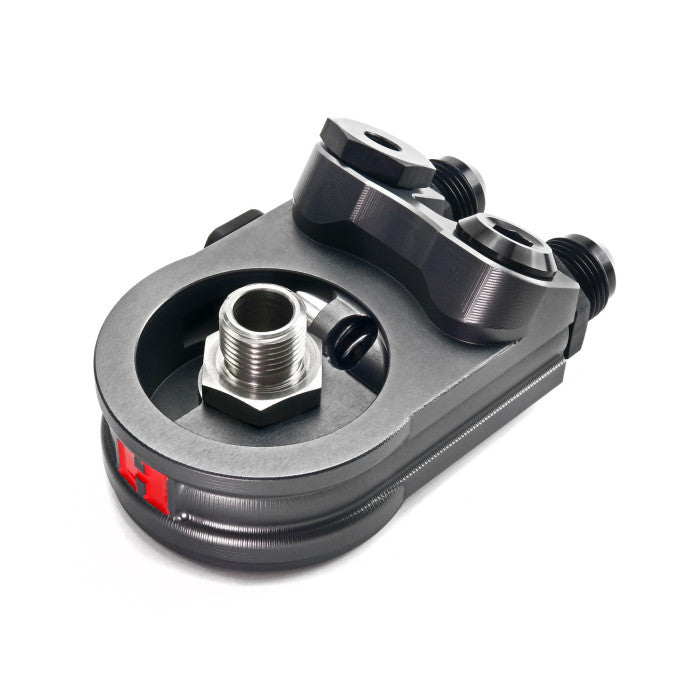 HEL Angled Sandwich Oil Cooler Thermostat